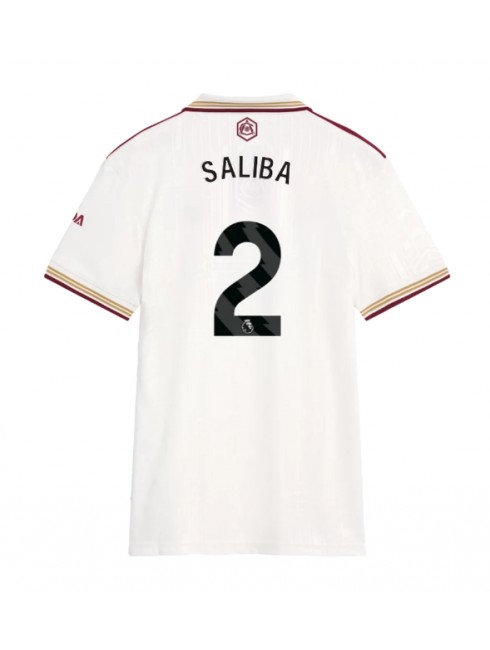 Billige Arsenal William Saliba #2 Tredjedrakt Dame 2025-26 Kortermet Billige Arsenal William Saliba #2 Tredjedrakt Dame 2025-26 Kortermet